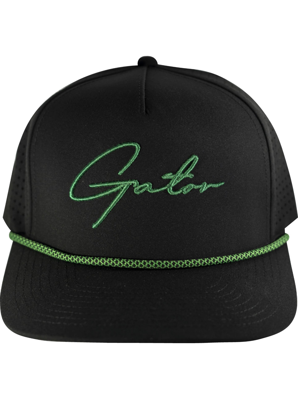 Gator Rope Hat - Black Snapback Hats Gator Golf Brand 