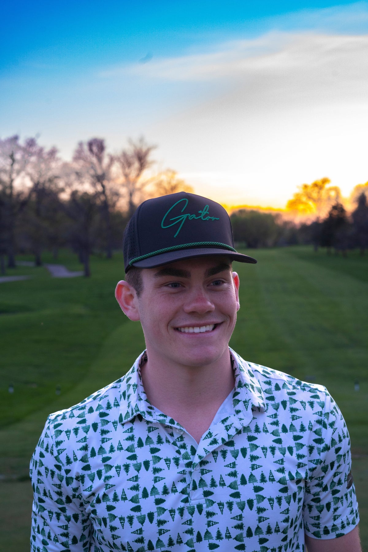 The Pine's Men's Polos Gator Golf Brand 